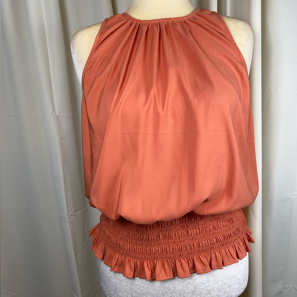NWT! Express Coral Halter Blouse